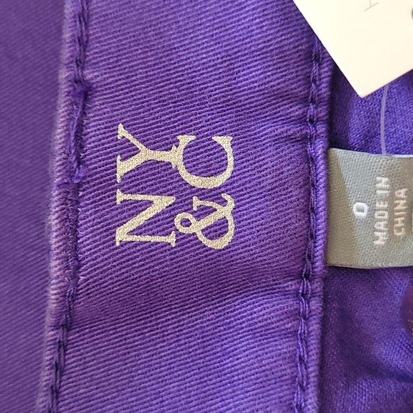 NWT Ny&c purple jeans 0 - Picture 7 of 8
